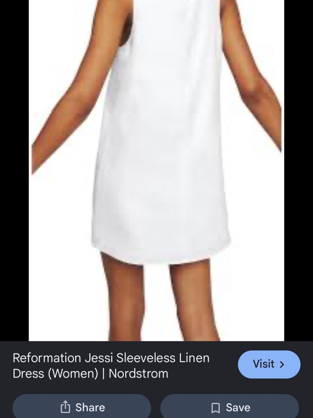SOLD-🤍 NWT Reformation Jessi Sleeveless Linen - Picture 2 of 7